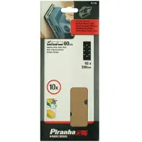 Piranha schuurstrook 1/3 vel K60 230x93 mm 10 stuks X31100