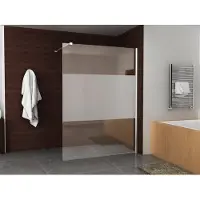 Mueller inloopdouche met muurprofiel 140x200 8mm Nano matglas