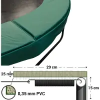 Magic Jump Trampoline Rand Groen 183 cm