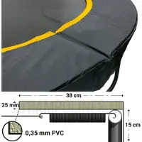 Magic Jump Trampoline Rand Black 330 cm