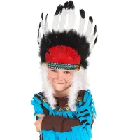 Vegaoo Indianen hoofdtooi voor kinderen