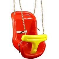 Buitenspeelgoed Keupink Baby schommelzitje rood/geel