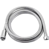 BASELINE Doucheslang - Anti-torsie - Universeel - Chroom - 200cm