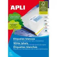 APLI witte etiketten ft 105 x 48 mm (b x h), 1.200 stuks, 12 per blad (1289)