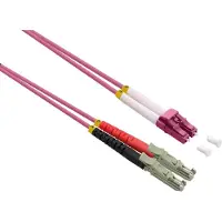 Roline glasvezelkabel duplex 50/125µm OM4, LSH/LC, LSOH, violet, 5 m