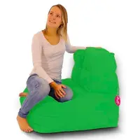 Puffi Zitzak 'Sofa' Lime (Groen) | Volwassenen | Indoor & Outdoor | Waterbestendig | Gevuld met Flexipearl |