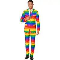 Suitmeister - Fun Kostuum - Rainbow - voor Mannen - standaard - Maat XL