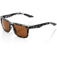 100% Blake Havana Zwart / Bronzen lens