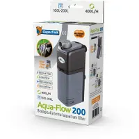 Superfish Aquaflow 200 Dual Action Filter - Binnenfilters - 12.5x6.5x23 cm Zwart 200-400 l/h