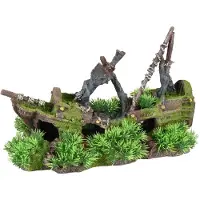 Flamingo Ad moza scheepswrak 32x14x21 cm