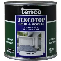 Tenco Tencotop deur & kozijn dekkend zijdeglans wit (RAL 9010) 250 ml