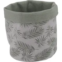 Allibert Opbergmand Oural Conga - Katoen - Groen/wit - 16,5x16,5x6cm