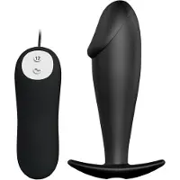 Pretty Love Zwarte Vibrerende Buttplug Met Afstandsbediening