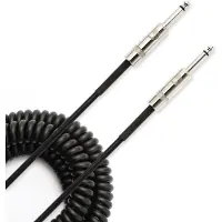 D'Addario PW-CDG-30BK Coiled instrumentkabel zwart 9 m (30 ft)