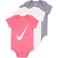 Nike Kids Rompertje/body grijs / pink / wit