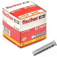 Fischer Dübel Plug Sx Nylon - Diam. 10x50mm - 50 Stuks