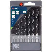 Rotec 8 dlg. Machinale houtborenset 3,0-10,0 mm - 9001051 - 900.1051