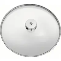 Zwilling Twin specials glazen deksel met stalen knop. Ø32 cm