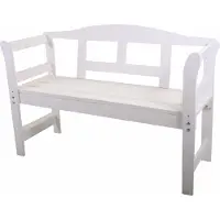 SenS Tuinbank FSC grenen hout 113x40x75cm wit Wit Hout Tuinbank