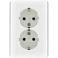 Gira Inbouwstopcontact St55 Met Aarde (randaarde) 2-polig Wit Ip20