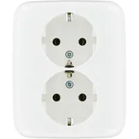 Busch Jaeger Inbouwstopcontact Si Reflex Met Aarde (randaarde) 2-polig Wit Ip20