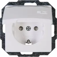 Kopp 920802069 Wandcontactdoos met randaarde Inzetstuk Paris Wit 1 stuk(s)