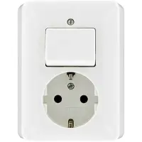 Gira Inbouwstopcontact St55 Met Aarde (randaarde) 1-polig Wit Ip20