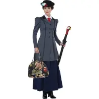 California Costumes - Engels kindermeisje kostuum voor dames