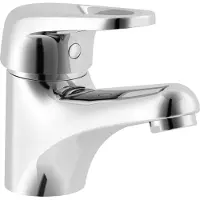AquaVive Wastafelmengkraan Grande - Lage Uitloop - Keramisch - Chroom - 7,5cm
