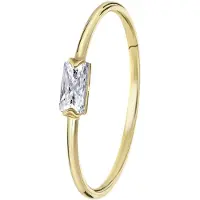 Lucardi Ring goud / transparant