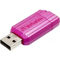 Verbatim store n go 64gb pinstripe usb 2.0 hot pink