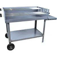 Central Park houtskoolbarbecue Florida II 135x63cm zilver