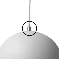 &tradition Top Plate & Sleeve For Vp1 - Overige lampaccessoires Metaal Chrome - 133556