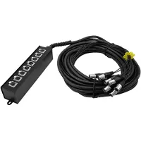 Omnitronic MUS-820 Stagebox 20 m Aantal ingangen:8 x Aantal uitgangen:8 x