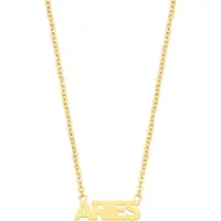 CO88 Collection Collection Zodiac 8CN 26175 Stalen collier - Hanger aries - 38 + 7 cm - Goudkleurig