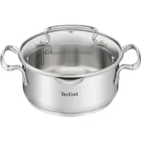 Tefal Duetto+ Kookpan - Rond - 18 cm- Roestvrijstaal - Met Deksel