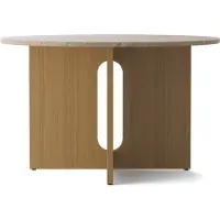 Audo Copenhagen Androgyne Round Eettafel 120 cm | Natural Oak | Kunis Breccia