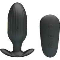 Pretty Love Kelly Vibrerende Buttplug Met Electrostimulatie - Zwart