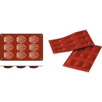 Silikomart Bakmat 1/3 GN Madeleine Siliconen Horeca