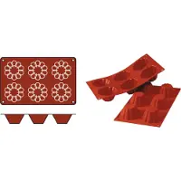 Silikomart Bakmat 1/3 GN Briochette Siliconen Horeca