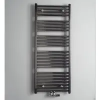 Instamat Calda Badkamerradiator 126,4x60cm - Antraciet Metallic - Staal - Verwarming, Radiatoren, Verticale Radiatoren