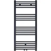 SaniGoods Base handdoek radiator 120x60 616 watt MO aansluiting mat zwart