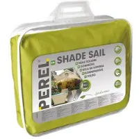 Velleman Schaduwdoek, waterafstotend, 5 x 5 m, 160 g/m², polyester, vierkant, limoengroen
