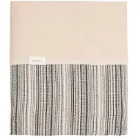 Koeka Maui baby wiegdeken flanel 75x100 cm black bird/soft sand
