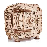 Wood Trick Safe Wooden Model Kit for Adults and Kids to Build - DIY Locker Puzzle Box with Combination - Mechanical - Store Your Precious Items - Heav