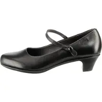 Camper Dames Helena zwart lederen lage schoen -Hoogte hak: 4,5cm (41), Leer, 3 tot 5 cm, Gesp, Casual 20202-088