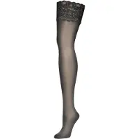 Wolford Fijne panty 'Satin Touch 20 Stay-Up' zwart