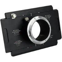Fotodiox Pro Lens Mount Adapter, Fujifilm G-Mount GFX Back to Large Format 4x5 View Cameras with a Graflok Rear Standard (with Shift / Stitch Adapter) (4x5-GFX-Pro)