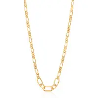 Ania Haie Chain Reaction AH N021.03G Dames Ketting 40 cm