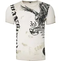 Rusty neal Shirt 'American Eagle' beige